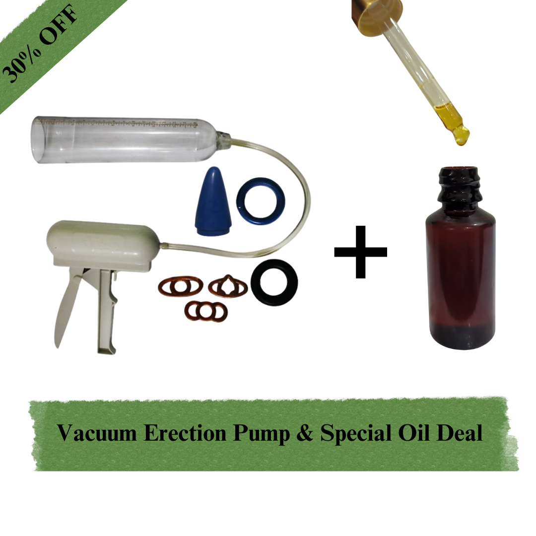 Taskeen® Combo Deal. Men Wellness Vacuum Pump + Special Oil